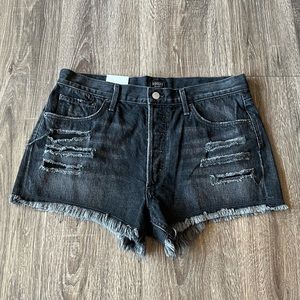 Agolde black denim shorts 30